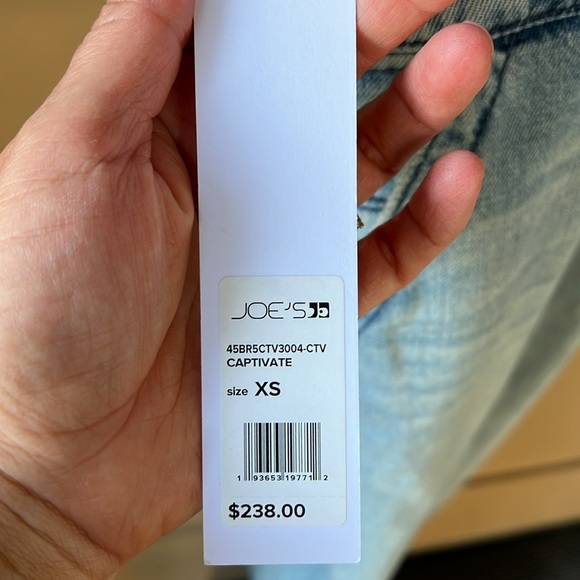 Joe’s Jeans New w Tag Wide Leg Denim Bib Overalls Captivate Wash XS - Picture 7 of 15